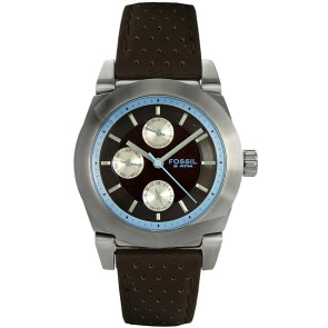 Watch strap Fossil BQ9356 Leather Brown 20mm